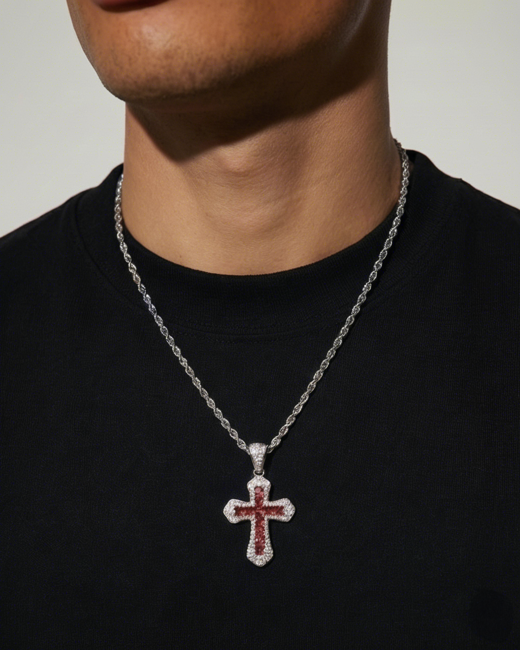 ICED CROSS PENDANT